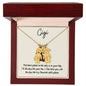 Gigi / Best Place is in your Lap / Engraved Kid Charm Necklace