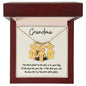 Grandma / Best Place is in your Lap (Pandas) / Engraved Kid Charm Necklace