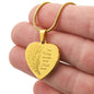 Remembrance / Engraved Heart Necklace