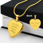 Forever be my Always / Engraved Heart Necklace