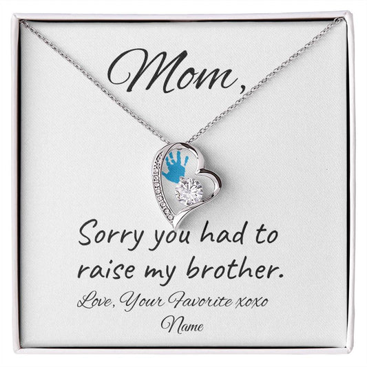 Mom / From Your Favorite / Forever Love Necklace / Personalized Message Card