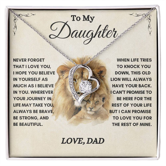 To My Daughter / This Old Lion / Gift from Dad / Forever Love Necklace