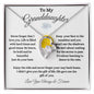 To My Granddaughter / Forever Love Necklace / Personalized Message Card