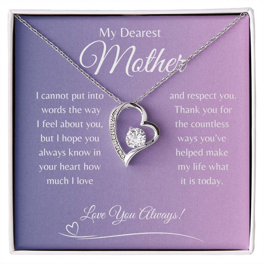 My Dearest Mother / Forever Love Necklace