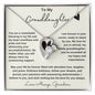 To My Granddaughter / Forever Love Necklace / Personalized Message Card