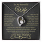 To My Beautiful Wife / Gift from Husband / Forever Love Necklace