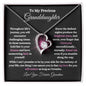 To My Precious Granddaughter / Forever Love Necklace / Personalized Message Card