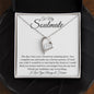 To My Soulmate / I found my missing piece / Forever Love Necklace / Personalized Message Card