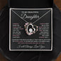 To My Daughter / Gift from Mom / Gift from Dad / Forever Love Necklace