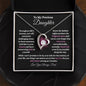 To My Precious Daughter / Gift from Mom / Gift from Dad / Forever Love Necklace / Personalized Message Card