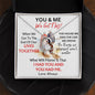 You & Me We Got This / Gift for Wife / Forever Love Necklace / Personalized Message Card