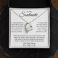 To My Soulmate / Hand in Hand / Forever Love Necklace / Personalized Message Card