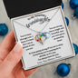 To My Granddaughter / Forever Love Necklace / Personalized Message Card
