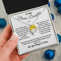 To My Bonus-Daughter / Gift from Mom / nGift from Dad / Forever Love Necklace / Personalized Message Card