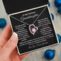 To My Precious Granddaughter / Forever Love Necklace / Personalized Message Card