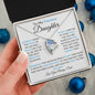 To My Precious Daughter / Gift from Mom / Gift from Dad /Forever Love Necklace / Personalized Message Card