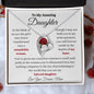 To My Amazing Daughter / Gift from Mom / Gift from Dad / Forever Love Necklace / Personalized Message Card