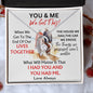 You & Me We Got This / Gift for Wife / Forever Love Necklace / Personalized Message Card