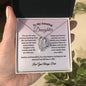 To My Amazing Daughter / Gift from Mom / Gift from Dad / Forever Love Necklace / Personalized Message Card