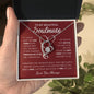 To My Beautiful Soulmate / Forever Love Heart / Personalized Message Card