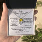 To My Bonus-Daughter / Gift from Mom / nGift from Dad / Forever Love Necklace / Personalized Message Card