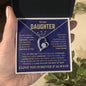To My Daughter/ Straighten Your Crown/ Forever Love Necklace
