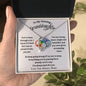 To My Granddaughter / Forever Love Necklace / Personalized Message Card