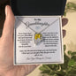 To My Granddaughter / Forever Love Necklace / Personalized Message Card