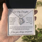 To My Daughter / Gift from Mom / Gift from Dad / Forever Love Necklace