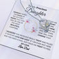 To My Precious Daughter / Gift from Mom / Gift from Dad / Forever Love Necklace / Personalized Message Card