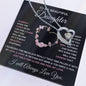 To My Daughter / Gift from Mom / Gift from Dad / Forever Love Necklace