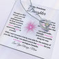 To My Precious Daughter / Gift from Mom/ Gift from Dad / Forever Love Necklace / Personalized Message Card
