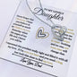 To My Lovely Daughter / Gift from Mom / Gift from Dad / Forever Love Necklace / Personalized Message Card