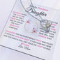 To My Precious Daughter /Gift from Mom / Gift from Dad / Forever Love Necklace / Personalized Message Card