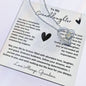 To My Granddaughter / Forever Love Necklace / Personalized Message Card