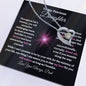 To My Precious Daughter / Gift from Mom / Gift from Dad / Forever Love Necklace / Personalized Message Card