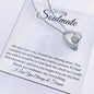 To My Soulmate / I found my missing piece / Forever Love Necklace / Personalized Message Card
