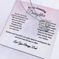 To My Amazing Daughter / Gift from Mom / Gift from Dad / Forever Love Necklace / Personalized Message Card