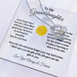 To My Granddaughter / Forever Love Necklace / Personalized Message Card