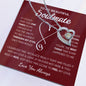 To My Beautiful Soulmate / Forever Love Heart / Personalized Message Card