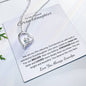 To My Dearest Granddaughter / Forever Love Necklace / Personalized Message Card
