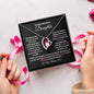To My Precious Daughter / Gift from Mom / Gift from Dad / Forever Love Necklace / Personalized Message Card