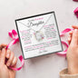 To My Precious Daughter /Gift from Mom / Gift from Dad / Forever Love Necklace / Personalized Message Card