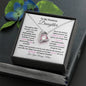 To My Precious Daughter / Gift from Mom/ Gift from Dad / Forever Love Necklace / Personalized Message Card