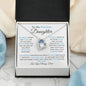 To My Precious Daughter / Gift from Mom / Gift from Dad /Forever Love Necklace / Personalized Message Card