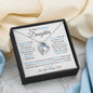 To My Precious Daughter / Gift from Mom / Gift from Dad /Forever Love Necklace / Personalized Message Card