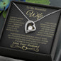 To My Beautiful Wife / Gift from Husband / Forever Love Necklace
