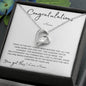 Graduation Gift for Her / Forever Love Necklace / Personalized Message Card