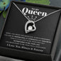 To My Queen / Forever Love Necklace / Personalized Message Card