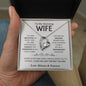 To My Stunning Wife / Forever Love Necklace / Personalized Message Card